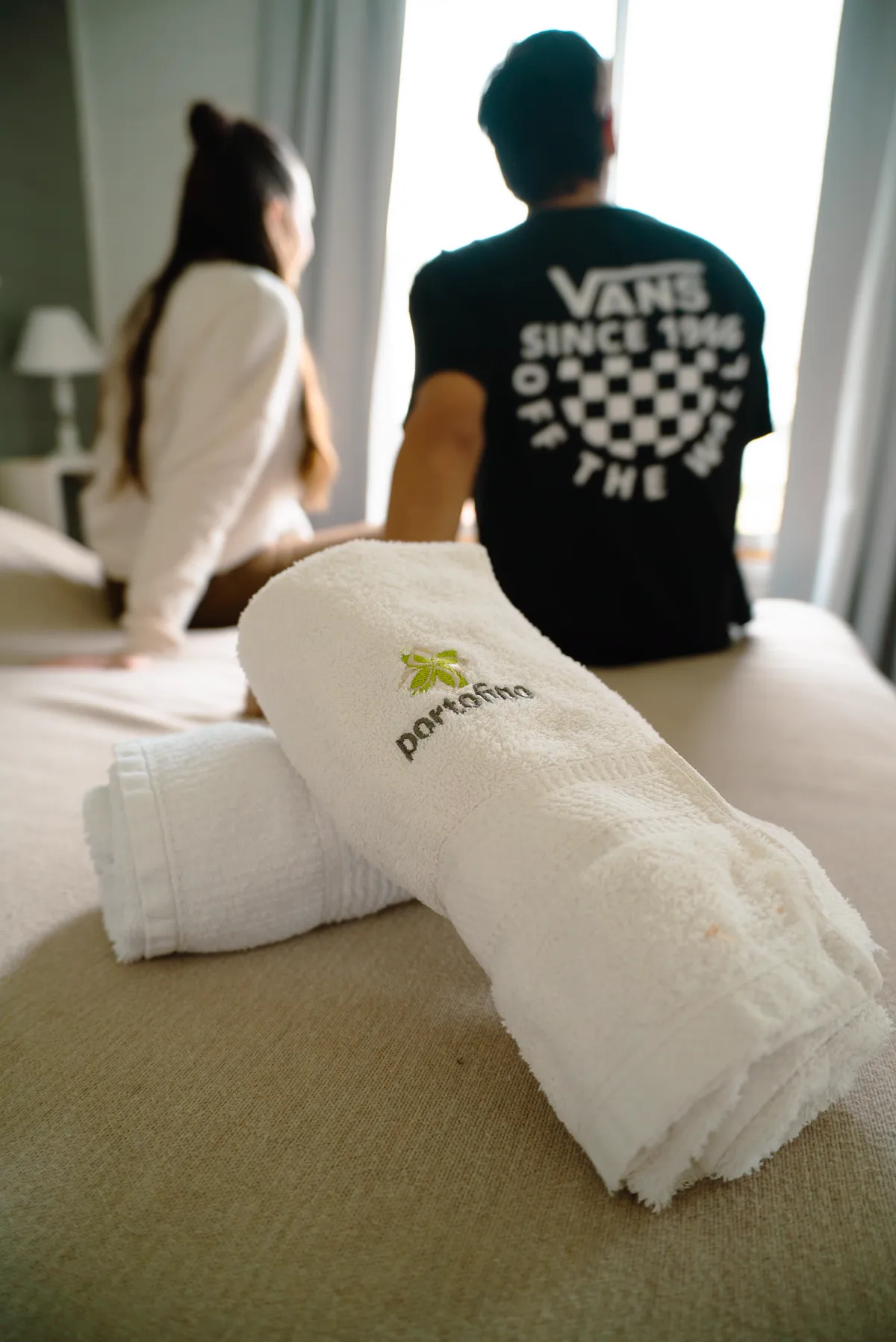 Toallas bordadas con el logo de Portofino